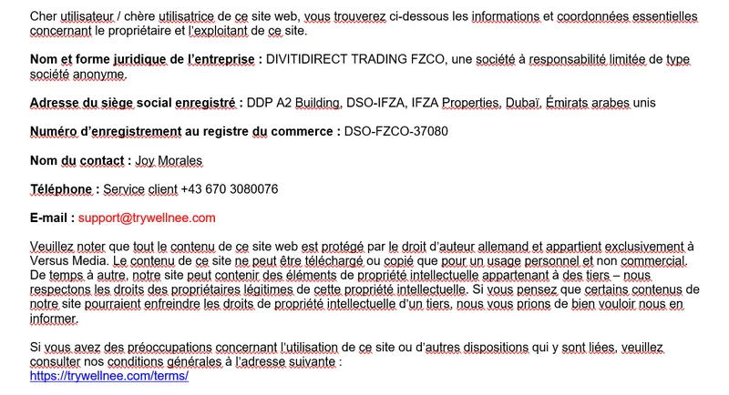 Mentions Legales